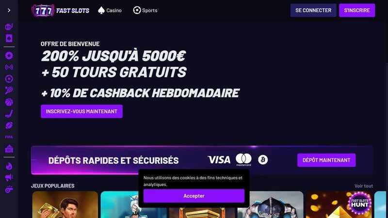 Fast slots casino france, fast slots casino en ligne